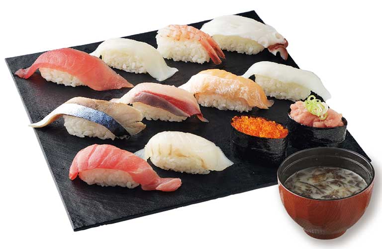 イチオシ１２貫ランチ 旭川店 回転寿司 海天丸 北々亭